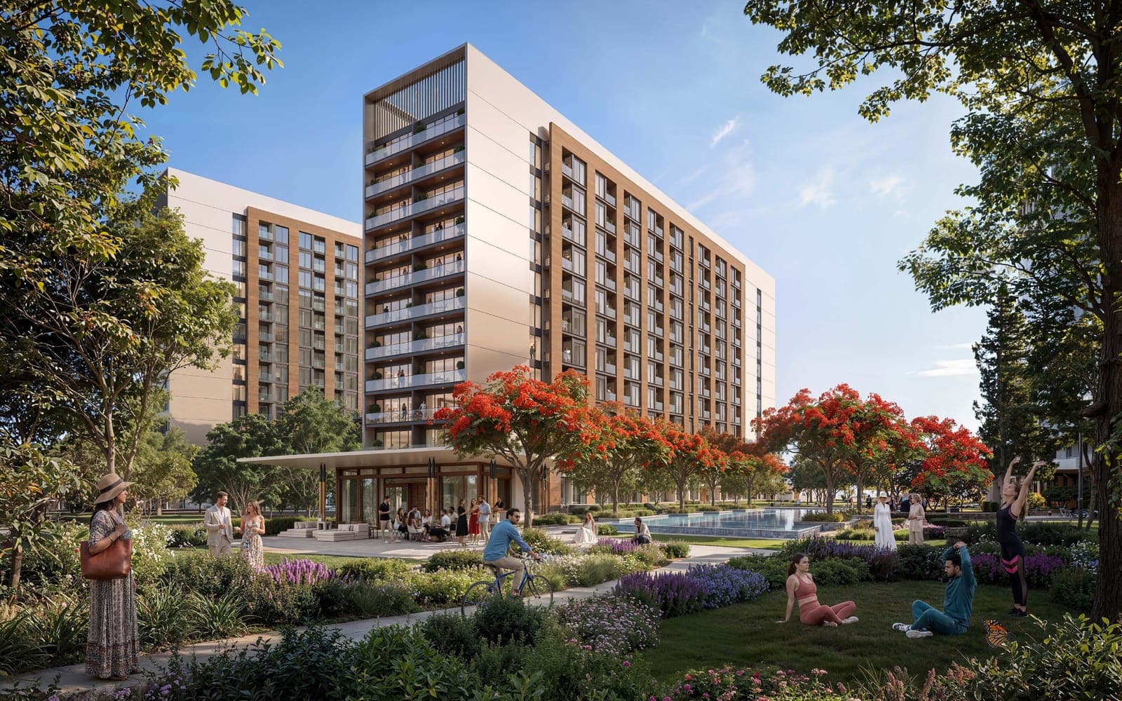 The Woods Abode by Sobha in Sobha Sanctuary, Dubai, architectural render
