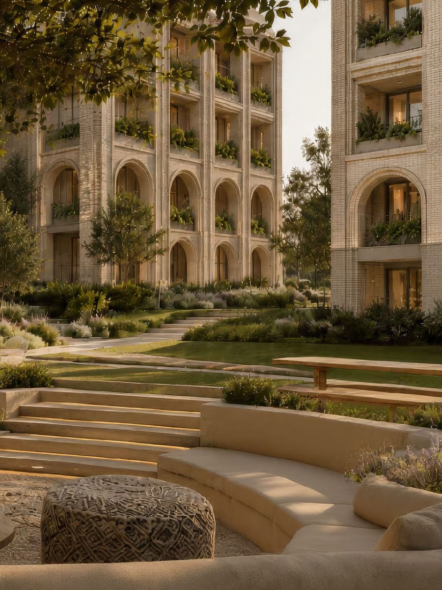 Courtyard garden, Arancia Yards