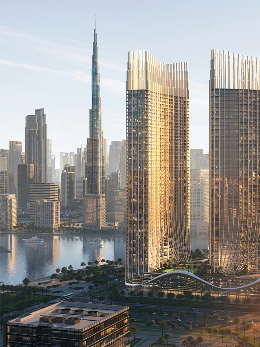 Towers on the Business Bay skyline, Binghatti Skyrise