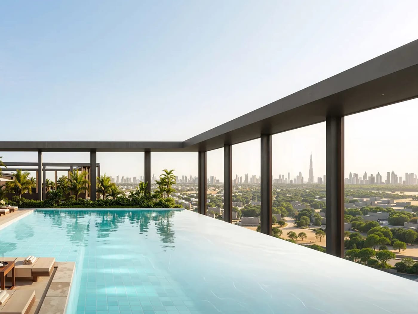 Rooftop infinity pool, The Archive