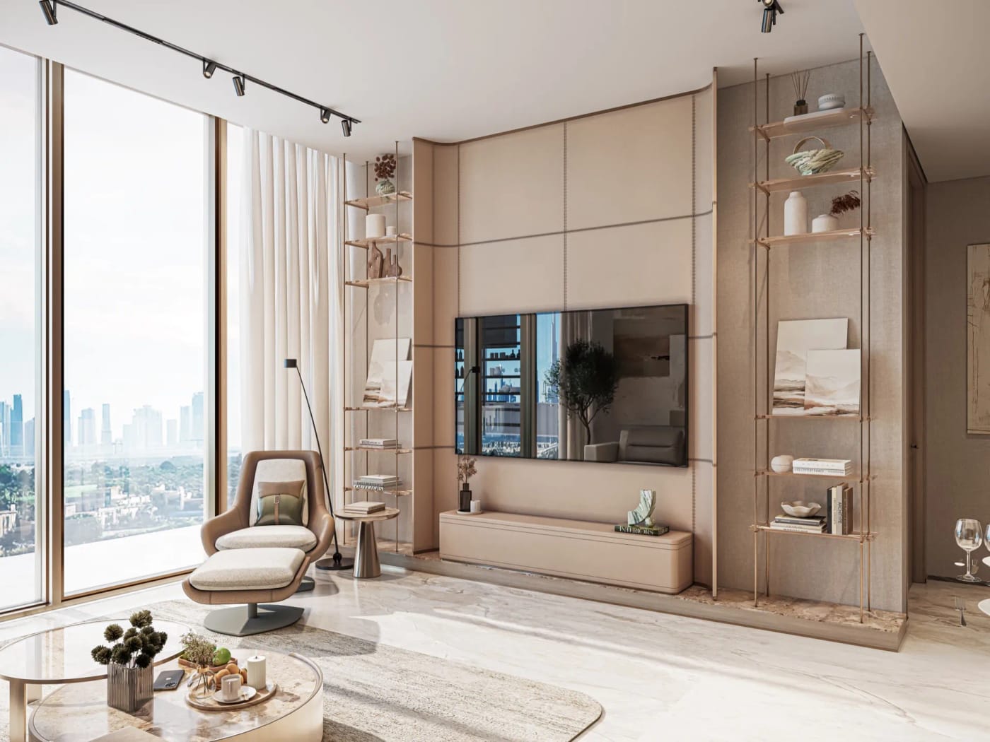 Living room and open kitchen, Sea Cliff