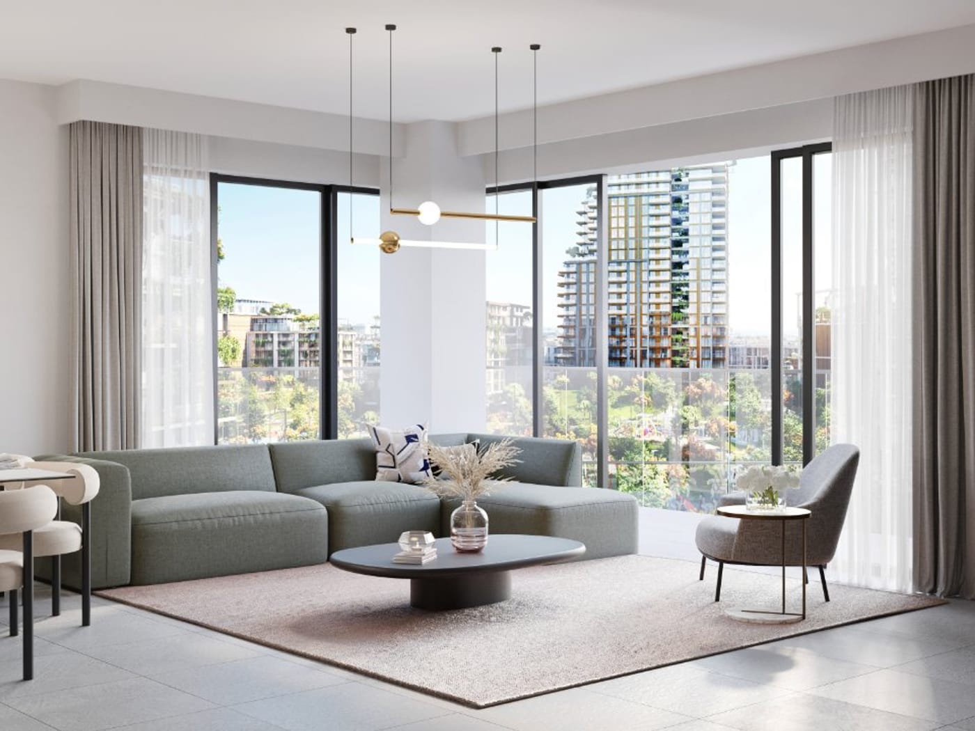 Apartment living room, City Walk Central Park