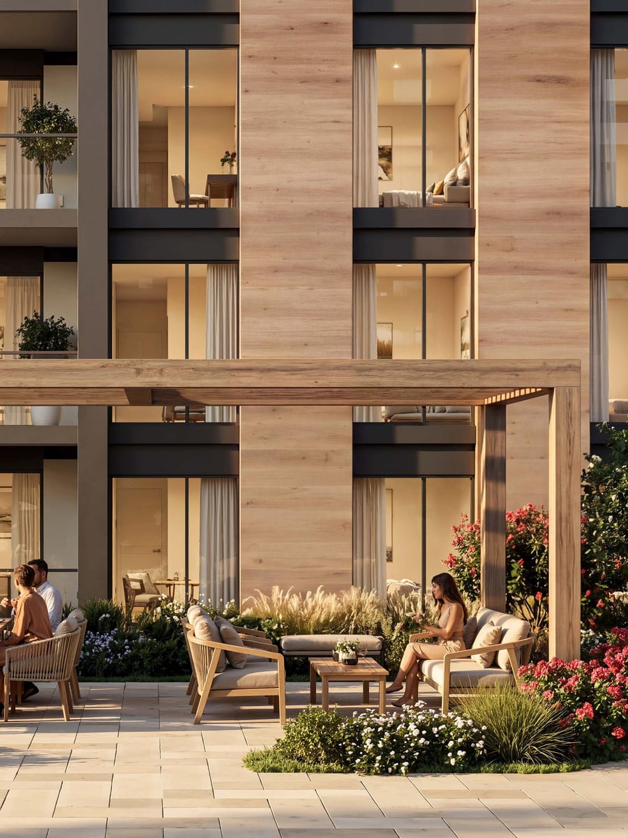 Ground-floor terraces, The Woods Abode